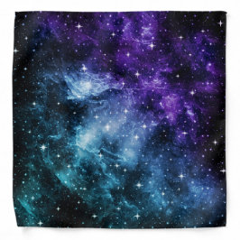 Lila Teal Galaxy Nebula Dream #1 Bandana
