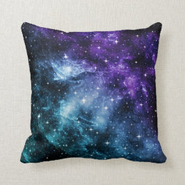 Lila Teal Galaxy Nebula Dream #1 Kudde