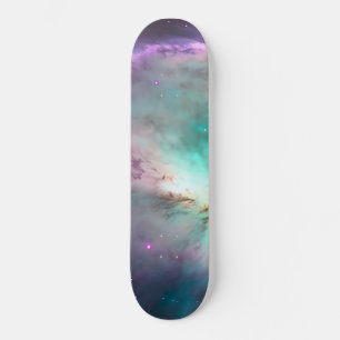 Lila Teal Galaxy Nebula Dream #1 Mini Skateboard Bräda 18,5 Cm