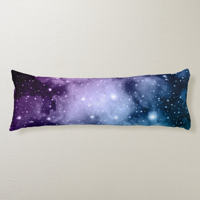 Lila Teal Galaxy Nebula Dream #2 Kroppskudde (Framsidan)
