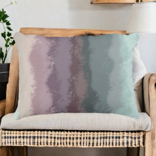 Lila teal gradient ombre modern abstrakt stripe prydnadskudde