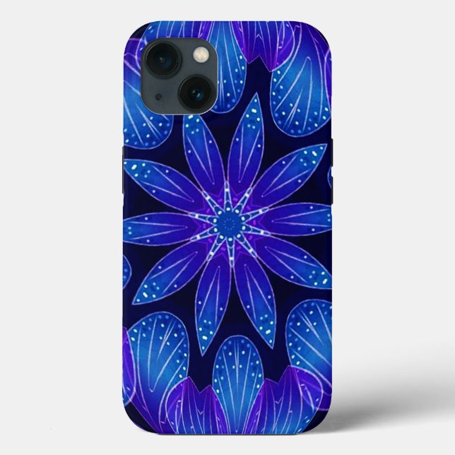 Lila & Teal Petals Mandala (Baksida)