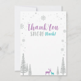 Lila & Teal Winter Wonderland - tackkort Tack Kort