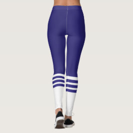 Lila Team Anpassningsbar Färg Tube Sock Leggings