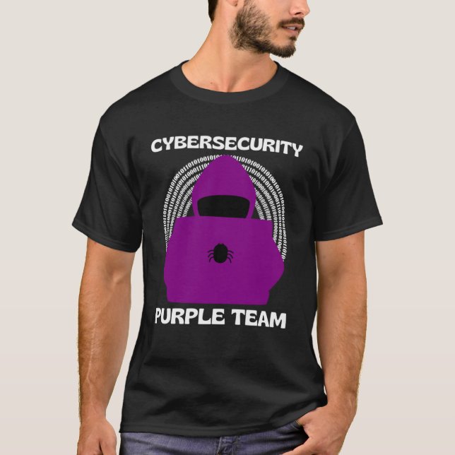 Lila Team Cybersecurity Ethical Hacking Cyber Se T Shirt (Framsida)