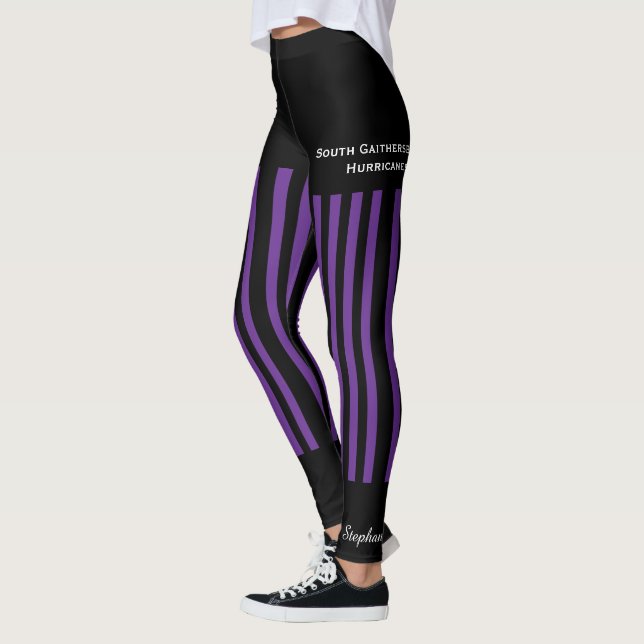 Lila Team/Klubb Leggings med Fake Kort (Vänster)