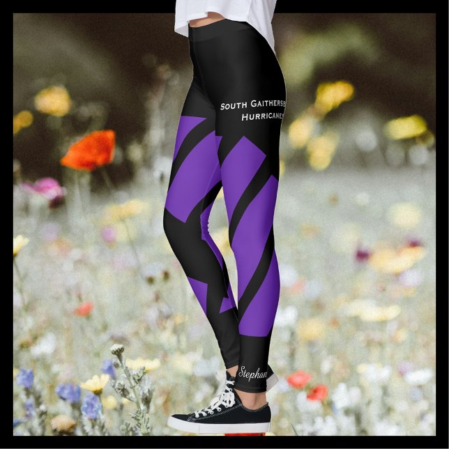 Lila Team/Klubb Leggings med Fake Kort (Skapare uppladdad)