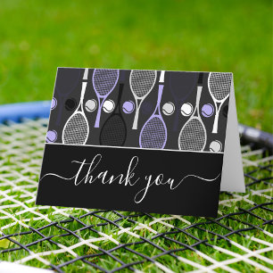 Lila Tennis Rackets Bollar Tack, tack Kort