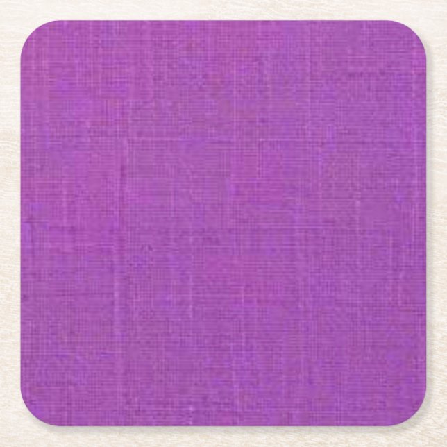 Lila Texturerad struktur Papper Underlägg utseende Kvadrat (Framsidan)