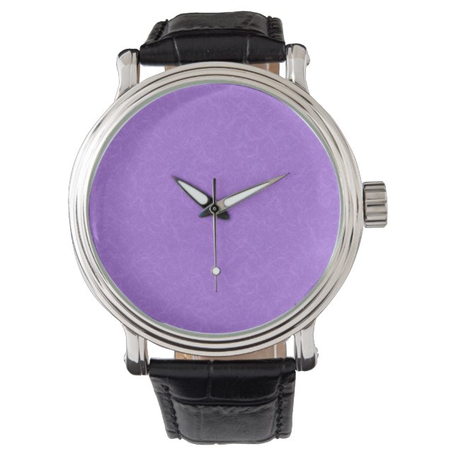 Lila texturerad yta med virvlande mönster armbandsur (Framsida)