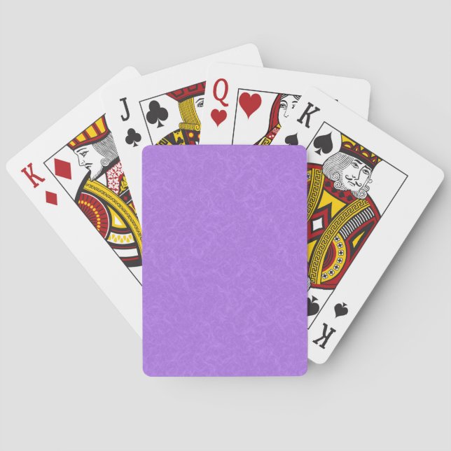 Lila texturerad yta med virvlande mönster casinokort (Baksidan)
