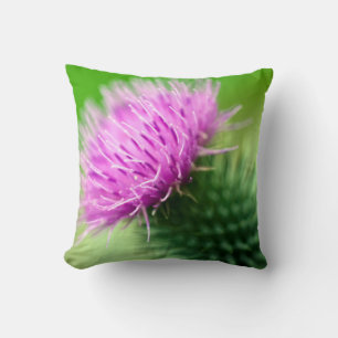 Lila Thistle Dekorativ kudde