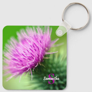 Lila Thistle-Nyckelring Nyckelring