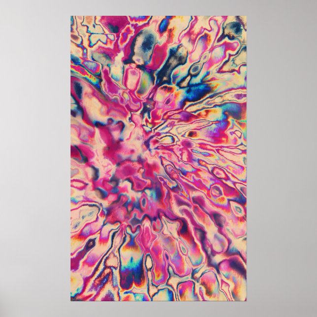 Lila Tie-Dye #2 Poster (Framsidan)
