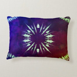 Lila Tie Dye Accentkudde Prydnadskudde