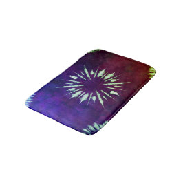 Lila Tie Dye Badrumsmattor