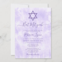 Lila Tie Dye Bat mitzvah