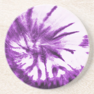 Lila Tie Dye Mönster Underlägg Sandsten