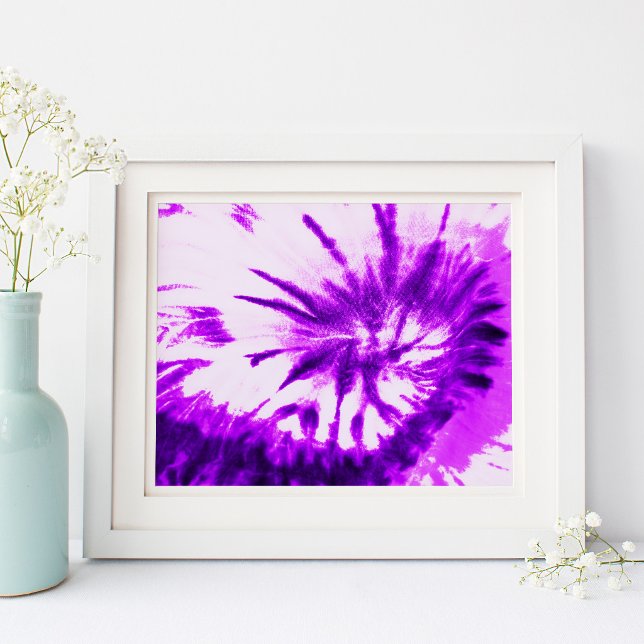 Lila Tie Dye Poster (Purple Tie Dye Poster)