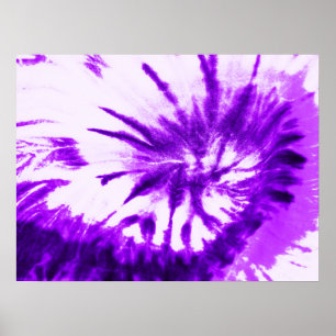 Lila Tie Dye Poster
