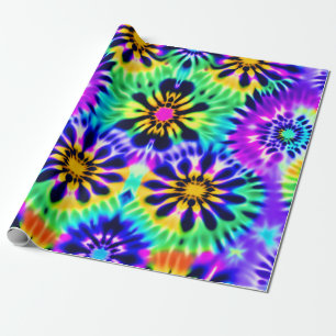 Lila Tie Dye Presentpapper