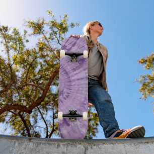 Lila Tie Dye Skateboard