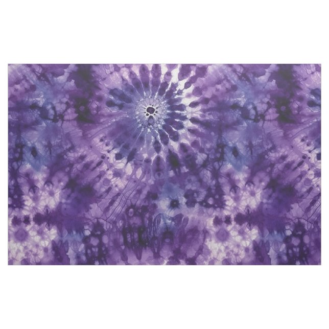 Lila Tie Dye Tyg (Yard)