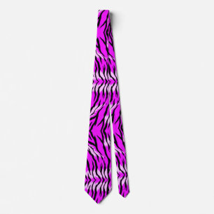 Lila Tiger Hudmönsterdesign Slips
