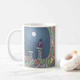 Lila Tiki Bird fullt Coffee Mugg