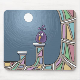 Lila Tiki Bird med fullt Mouse Pad Musmatta