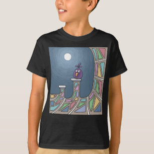 Lila Tiki Bird med fullt T-Shirt