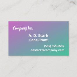 Lila till Affärskort för Grönt av övertoning Visitkort