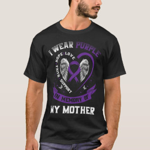 Lila till minne av Mamma Mor Pankreascancer A T Shirt