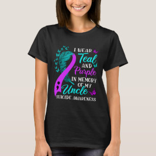Lila till minne av min morbror Suicide Awarenes T Shirt