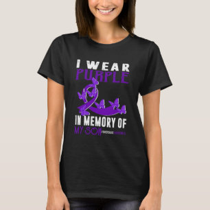 Lila till minne av min son - överdosering - medvet t shirt