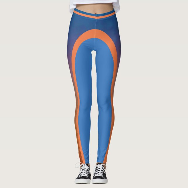 Lila till Orange Leggings (Framsida)