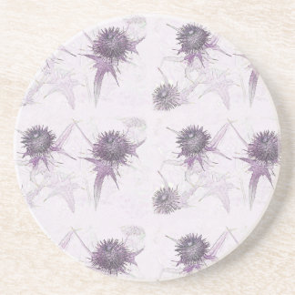 Lila tistel naturdesign underlägg