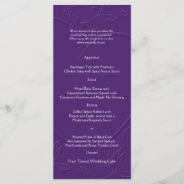 Lila Tone på menyn Linked Hearts (Tonade hörn) Meny