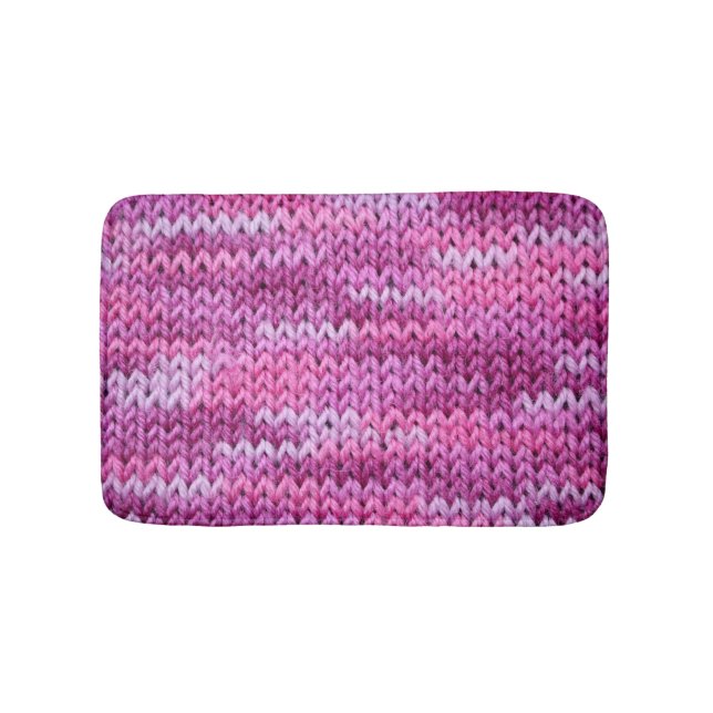 Lila Tones Knissions Fabric Struktur Badrumsmatta (Framsidan)