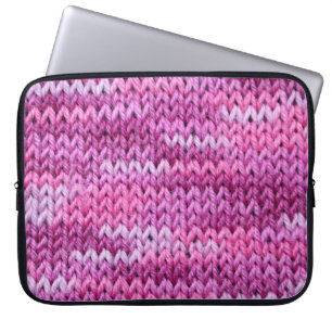 Lila Tones Knissions Fabric Struktur Laptop Fodral