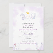 Lila Tooth Fairy Brev