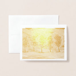 Lila Träd av Mark Edward Westerfield Gold Foil Folierat Kort