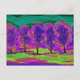 Lila Träd av Mark Edward Westerfield Vykort