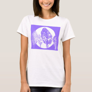 Lila Träd och Full Moon Tee