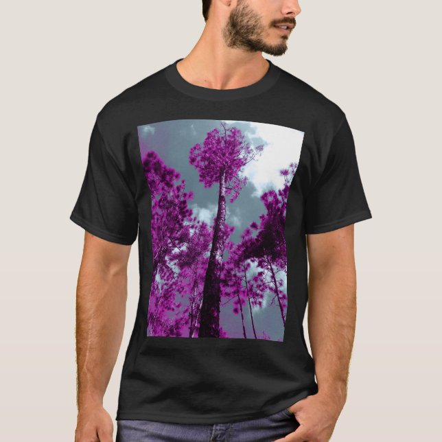Lila Träd T Shirt (Framsida)