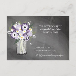 Lila trädgårdskrita på murad kruka med blommor | R OSA Kort