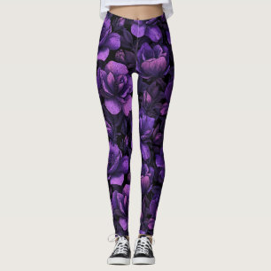 Lila Tränings Gardenias Fantasipresentidéer För Leggings