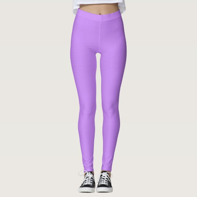 Lila trendig populär yoga för kvinnor leggings (Framsida)