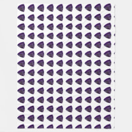 Lila Triangle Mönster Fleecefilt