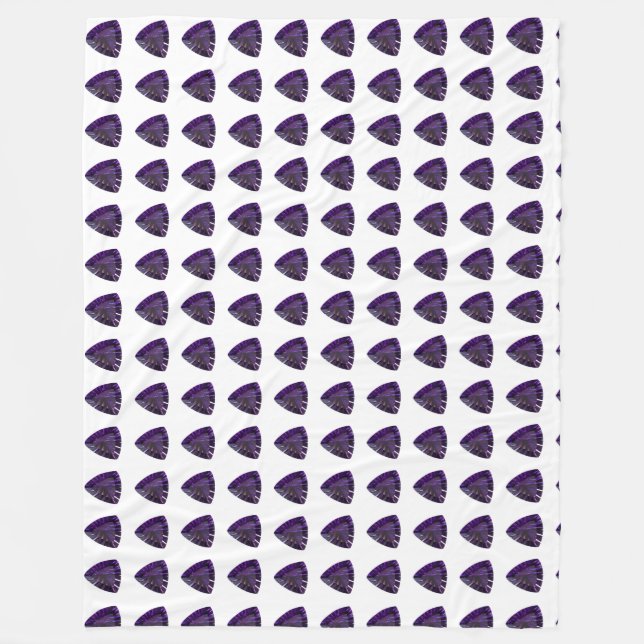 Lila Triangle Mönster Fleecefilt (Framsidan)